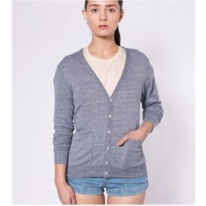 American Apparel Unisex Tri-Blend Cardigan